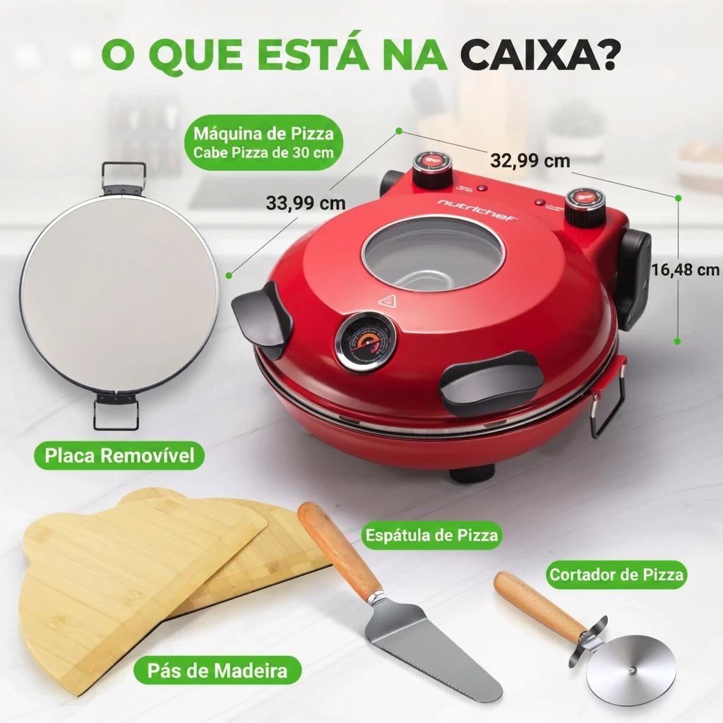 Forno Elétrico Multifuncional Nutrichef 404°C - Bivolt