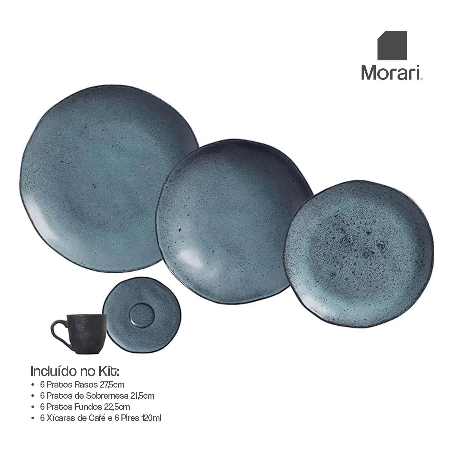 Aparelho de Jantar Stoneware Porcelana